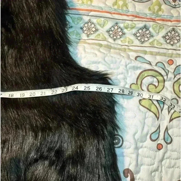 89th & Madison,Faux Fur Vest, Size XXL. Color Black Soot Boho Rock&Roll … - Picture 5 of 9